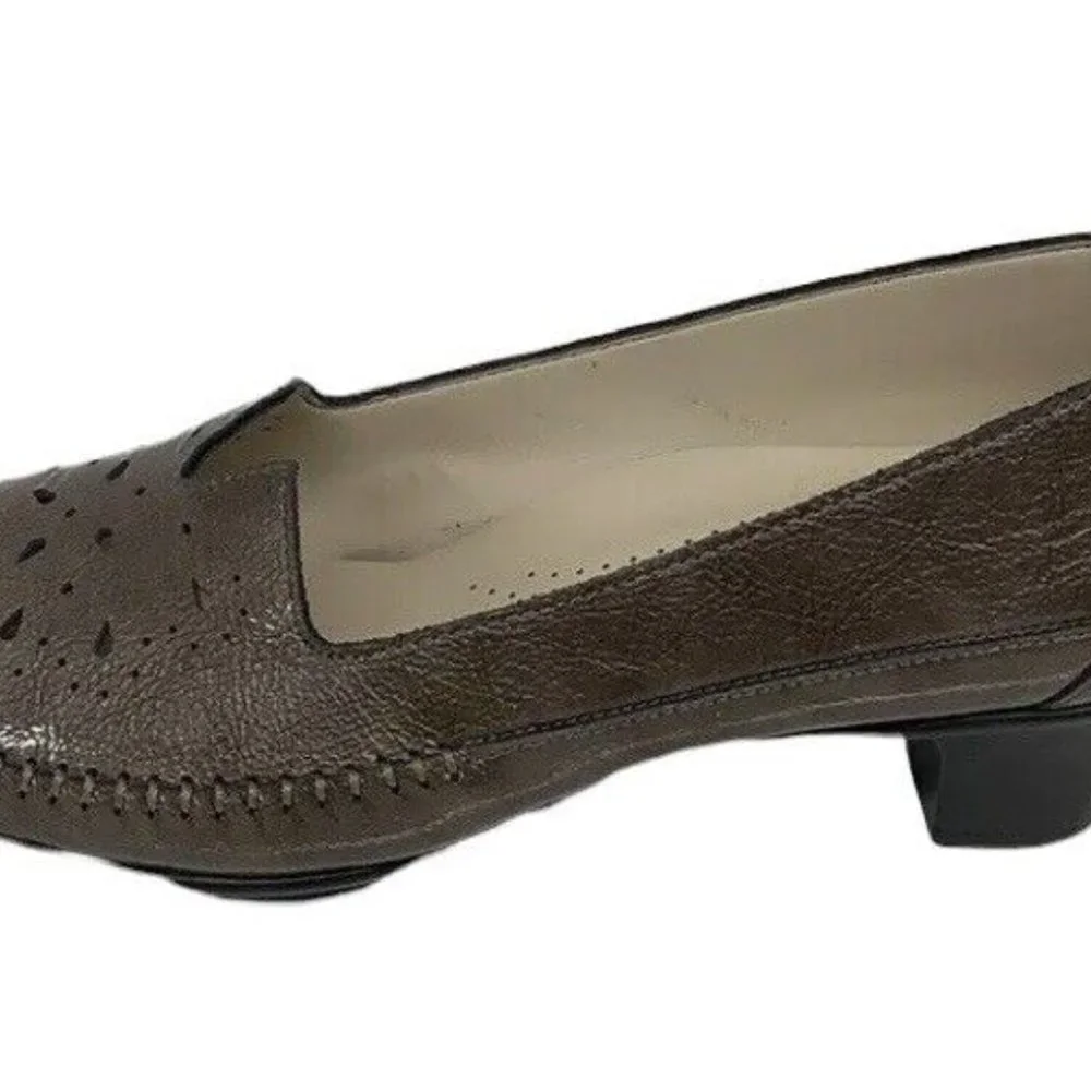 SAS Sonyo Taupe Brown Slip On Pumps Shoes US 7.5 N